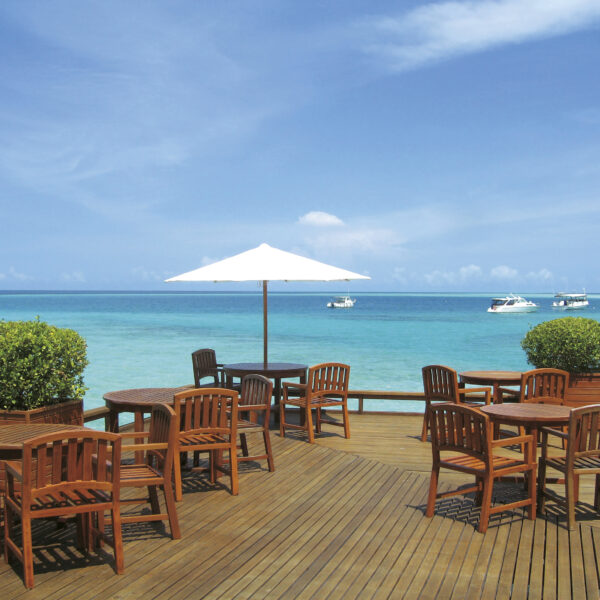 Sea View Restaurant On Baros Island, Maldives